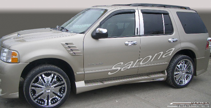 Custom Ford Explorer  SUV/SAV/Crossover Side Skirts (2002 - 2005) - $590.00 (Part #FD-003-SS)